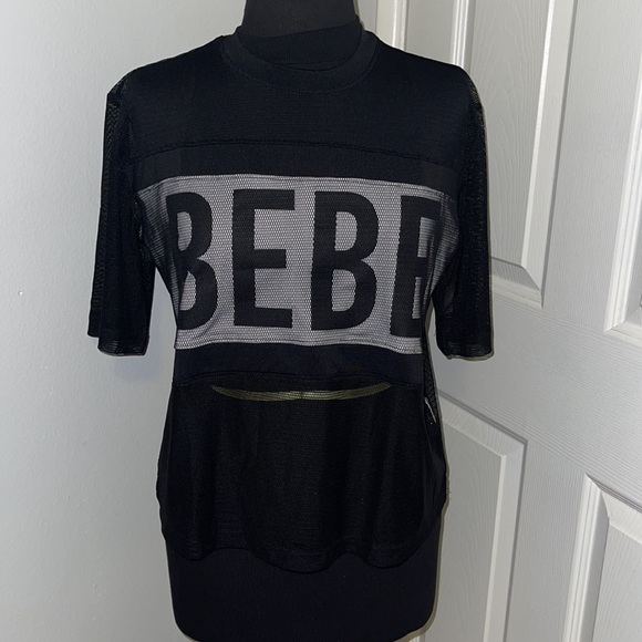 BEBE Sport mesh shirt Size M - Picture 4 of 9